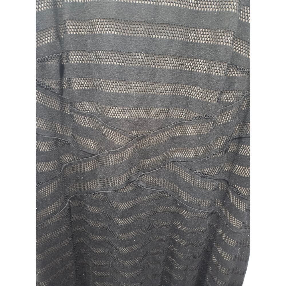 Cato Black Sheer Stripe Gothic Dress Dark Romantic Witchy Size 22/24W Plus 3x - Picture 3 of 7